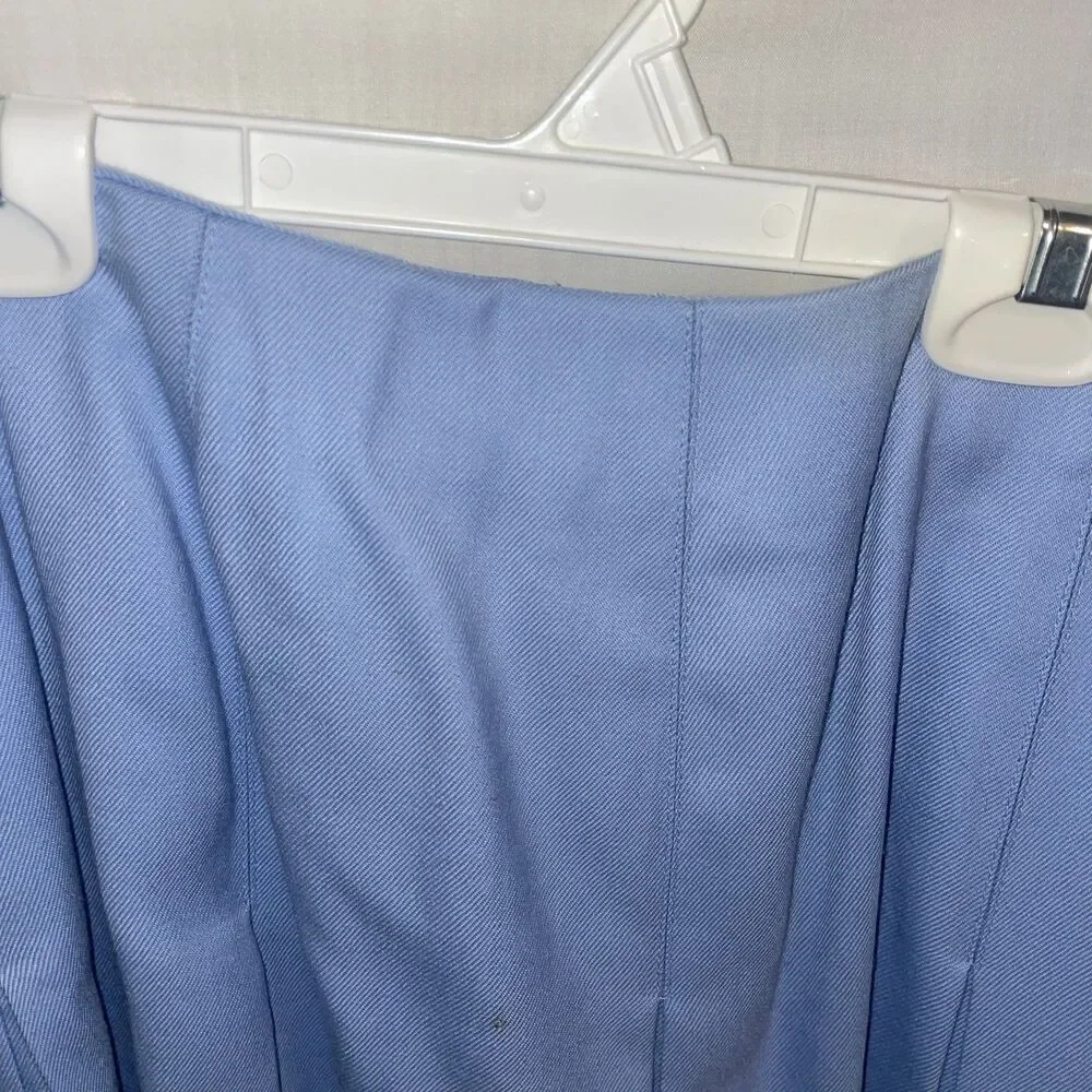 Talbots Women’s Skirt Suit Size 14 Powder Blue Wool Business Formal